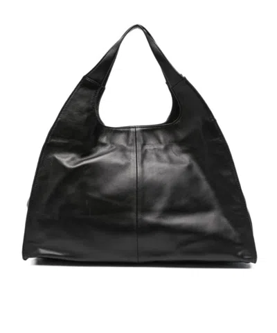 Gimaguas Leather Tote Bag In Black