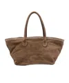 Gimaguas Eyelet-detailing Top-handles Tote Bag In Green