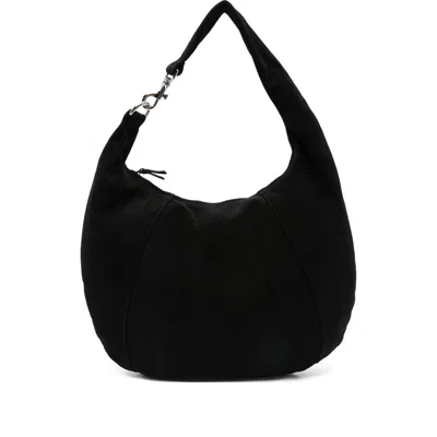 Gimaguas Paula Suede Shoulder Bag In Black