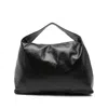 Gimaguas Leather External-pocket Shoulder Bag In Black