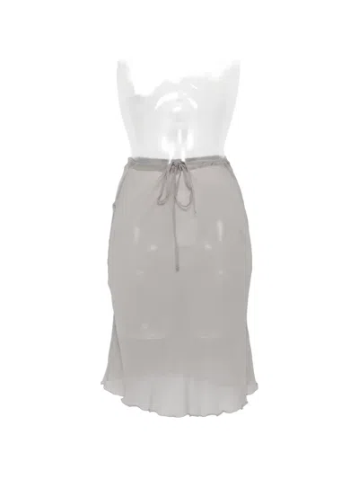 Gimaguas Bahia Tie-waist Mini Skirt In Gray