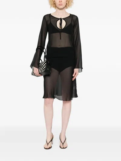 Gimaguas Bahia Tie-waist Skirt In Black