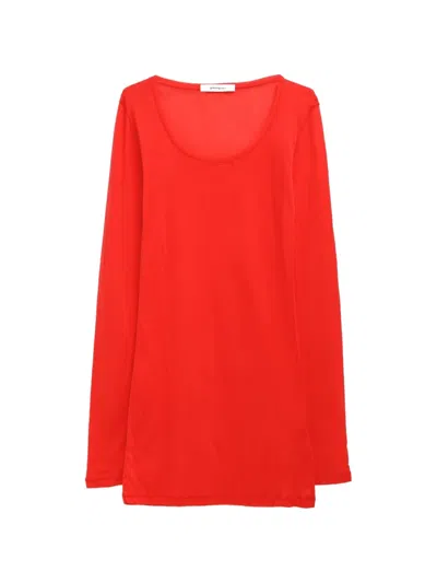 Gimaguas Bahmon Scoop-neck Mini Dress In Red
