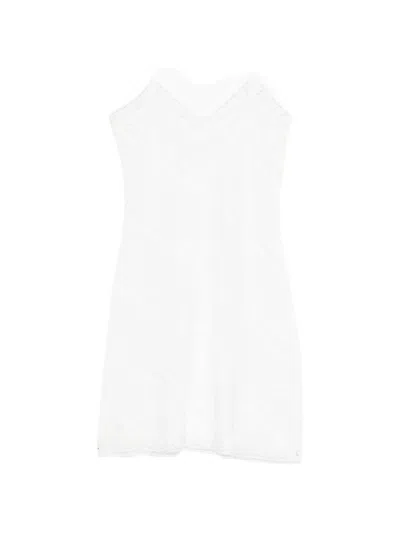 Gimaguas Beatrice Lace-trim Mini Dress In White