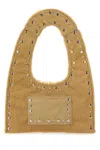 Gimaguas Mini Handbag With Double Handle And Studs In Brown