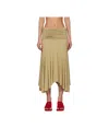 Gimaguas Beige Fortuna Midi Skirt In Nude