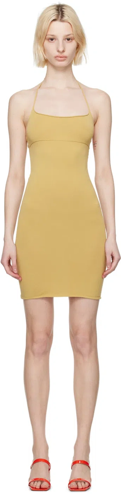 Gimaguas Beige Gatt Minidress