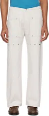 Gimaguas Pantalone Jacob In Cotone Gesso Uomo In White