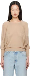 Gimaguas Knitwear Safi Sweater Viscose Blend In Beige