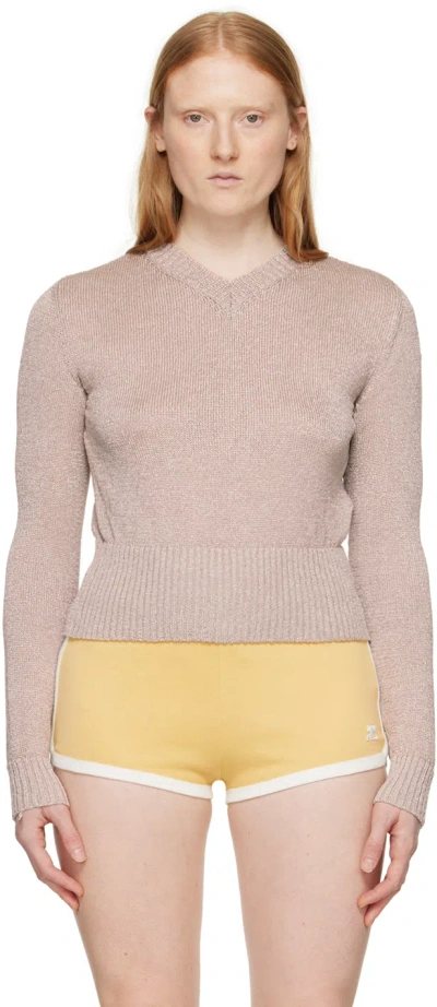 Gimaguas Beige Son Sweater In Champagne