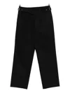 Gimaguas Belted Pleated Trousers In Black