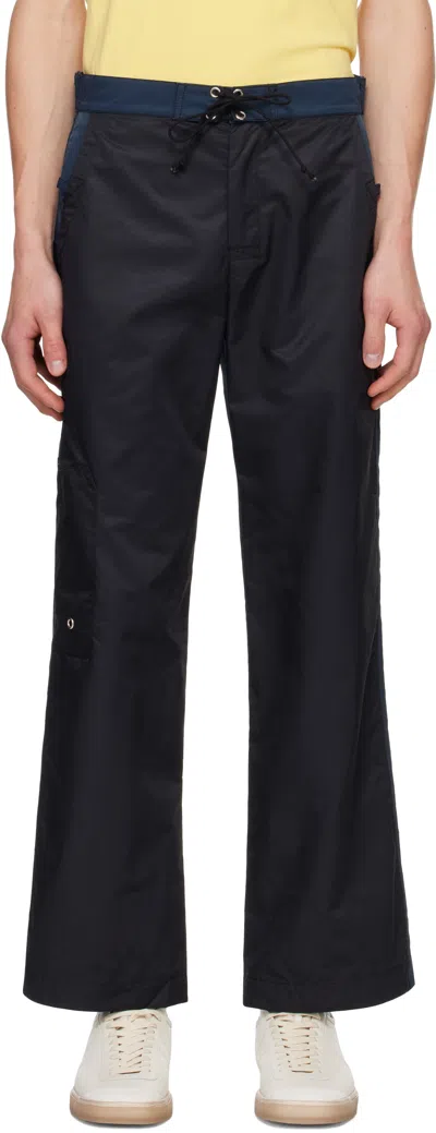 GIMAGUAS BLACK & NAVY CEDRIC TROUSERS