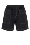 Gimaguas Black Cotton Quique Bermuda Shorts In Multi