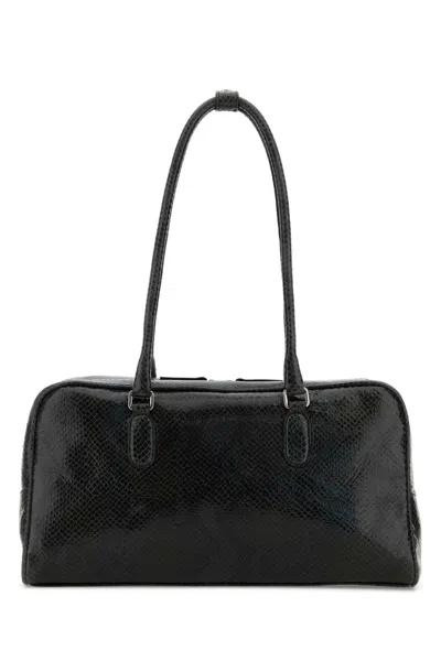 Gimaguas Black Leather China Shoulder Bag