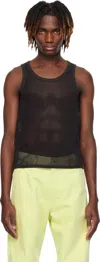 Gimaguas Black Mesh Mateo Tank Top In Black