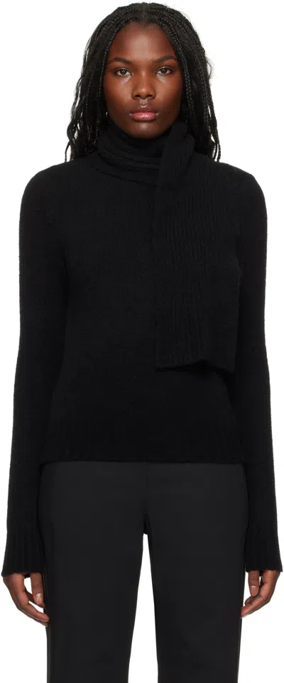 Gimaguas Black Scarf Turtlneck