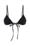 Gimaguas Black Stretch Nylon Carolina Bikini Top In Black