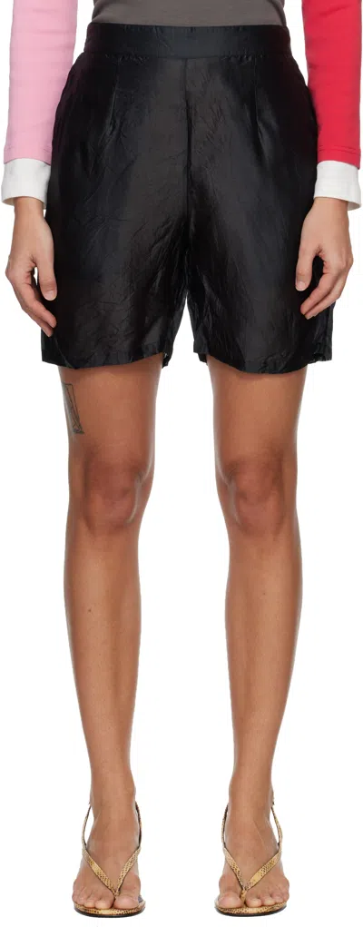 Gimaguas Womens Black Vela Silk Shorts