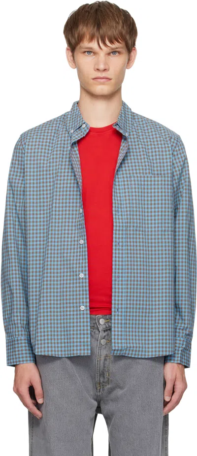 Gimaguas Blue & Brown Jeremy Ls Shirt