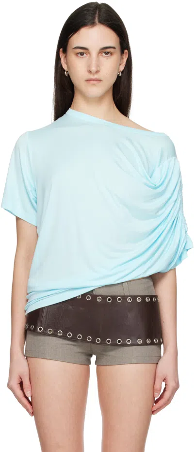 Gimaguas Daria Draped Top In Blue