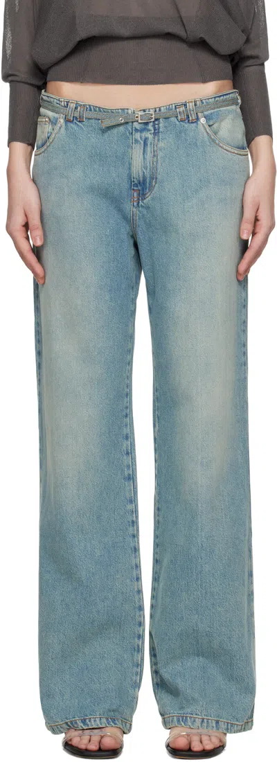 Gimaguas Wide-leg Casual Pants In Blue