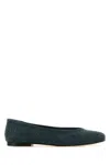 Gimaguas Denim Round Toe Ballerina Shoes In Blue