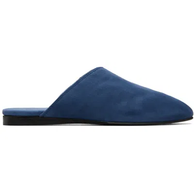 Gimaguas Blue Slip On Flat Loafers