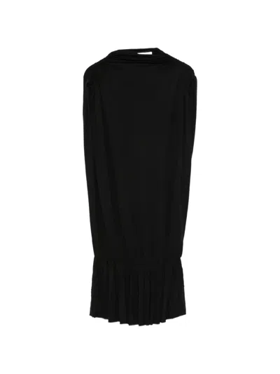 Gimaguas Bombi Gathered Ruffled Mini Dress In Black