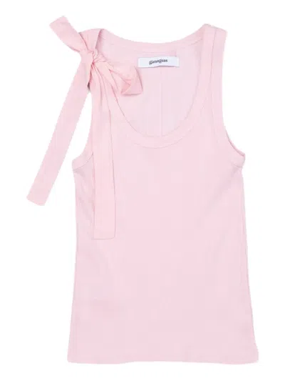 Gimaguas Bow-embellished Top In Pink