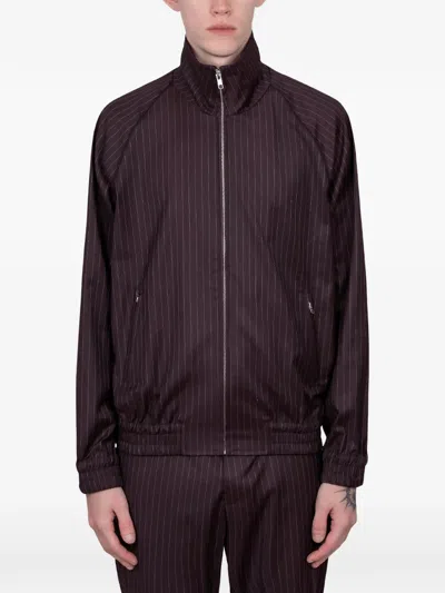 Gimaguas Brian Pinstripe-pattern Jacket In Purple