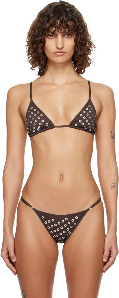 Gimaguas Brown Emily Bikini Top