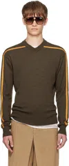 Gimaguas Brown Sport Sweater In Brown