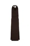 Gimaguas Brown Stretch Viscose Harbor Dress In Brown