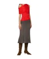 Gimaguas Brown Yoyo Midi Skirt In Multi