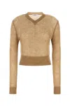 Gimaguas Camel Nylon Blend Mum Sweater In Brown