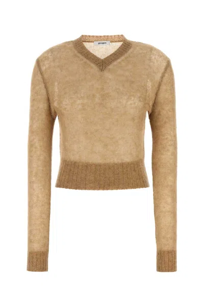 GIMAGUAS GIMAGUAS CAMEL NYLON BLEND MUM SWEATER