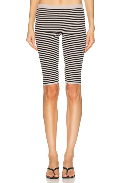 Gimaguas Striped Cycling Shorts In Black