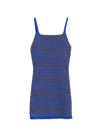 Gimaguas Camu Striped Mini Dress In Blue
