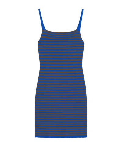Gimaguas Camu Striped Mini Dress In Blue