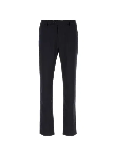Gimaguas Navy Blue Stretch Gabardine Cani Pant In Black