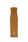 Gimaguas Brown Marula Maxi Dress In Ochre