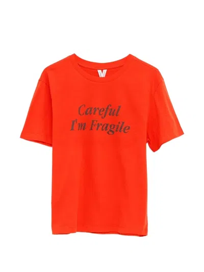 Gimaguas Careful Graphic-print T-shirt In Orange