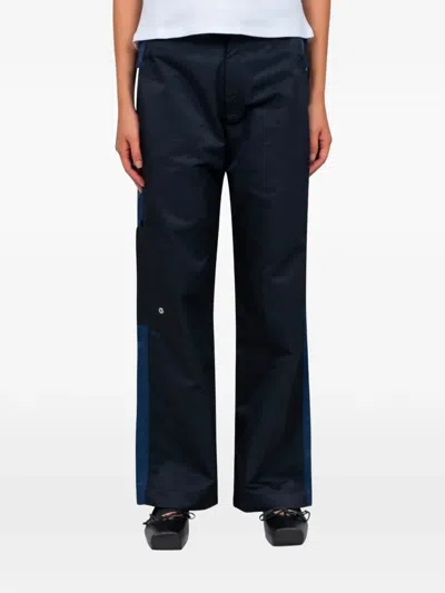 Gimaguas Cedric Patch-pocket Trousers In Blue