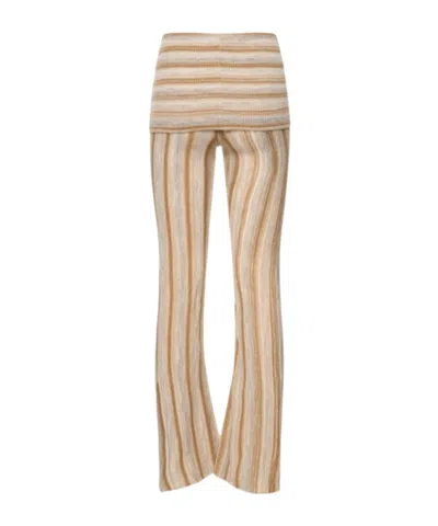 Gimaguas Cezza Acrylic Blend Straight Pants In Multi