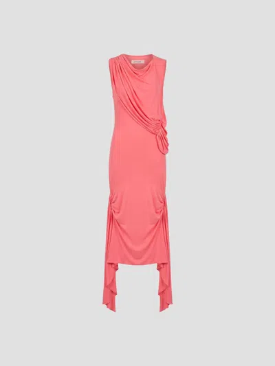 Gimaguas Chic Midi Dress For Spring/summer 2026 In Pink
