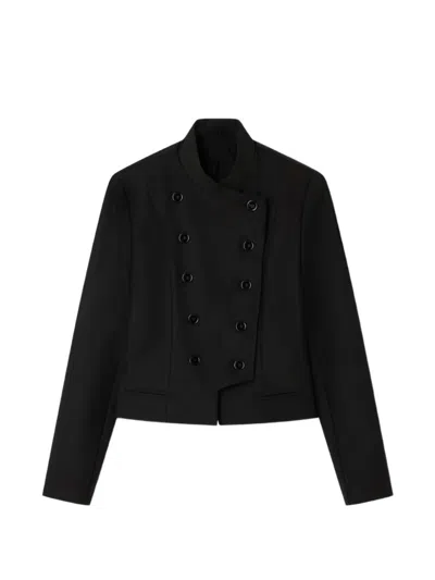 Gimaguas Christy Double-breasted Jacket In Black