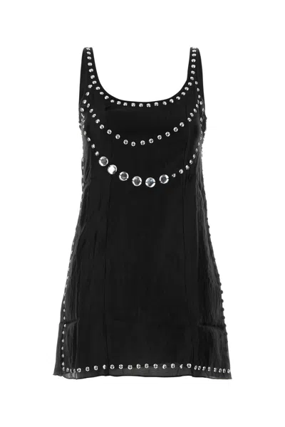 Gimaguas Claude Crystal-embellished Mini Dress In Black