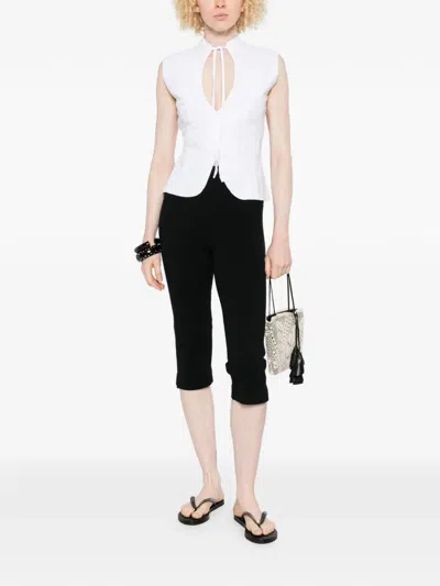 Gimaguas Coco Tie-front Top In White