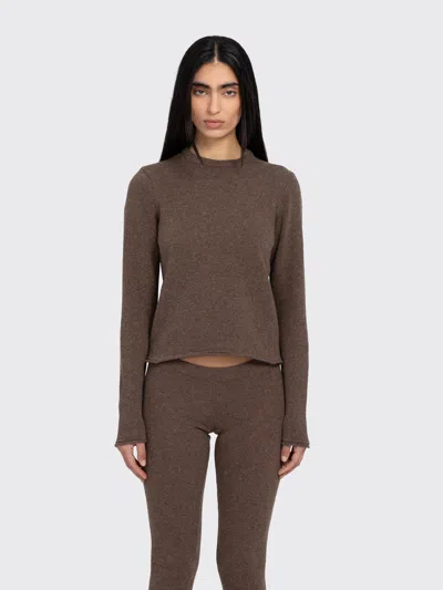 Gimaguas Cometa Ribbed-knit Sweater In Brown