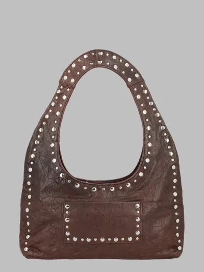Gimaguas Compact Unisex Shoulder Bag In Brown